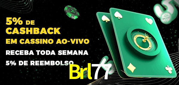 Promoções do cassino ao Vivo Brl77